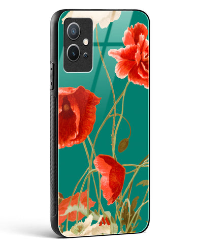 Vintage Poppy Field Glass Case Phone Cover (Vivo)