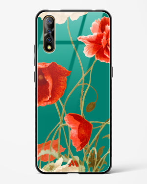Vintage Poppy Field Glass Case Phone Cover (Vivo)