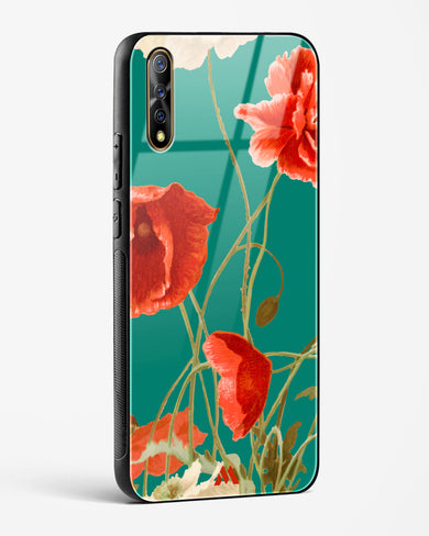 Vintage Poppy Field Glass Case Phone Cover (Vivo)