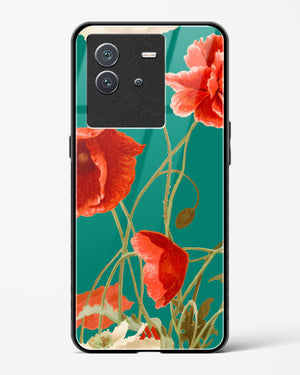 Vintage Poppy Field Glass Case Phone Cover-(Vivo)