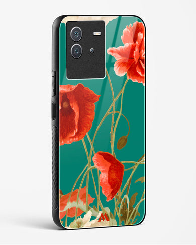 Vintage Poppy Field Glass Case Phone Cover (Vivo)