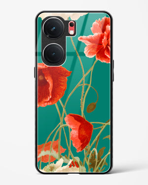 Vintage Poppy Field Glass Case Phone Cover (Vivo)
