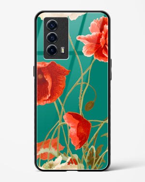 Vintage Poppy Field Glass Case Phone Cover (Vivo)
