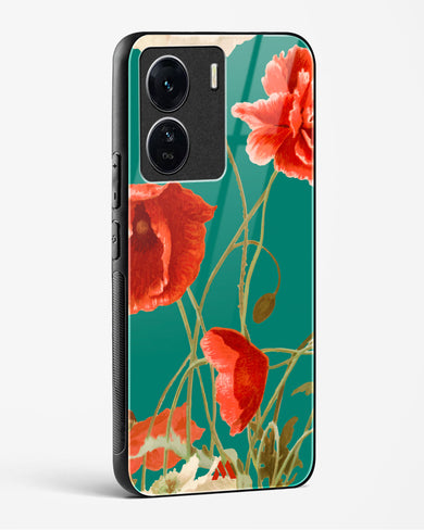 Vintage Poppy Field Glass Case Phone Cover (Vivo)
