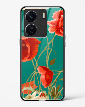 Vintage Poppy Field Glass Case Phone Cover (Vivo)