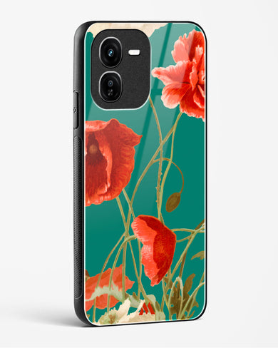 Vintage Poppy Field Glass Case Phone Cover (Vivo)