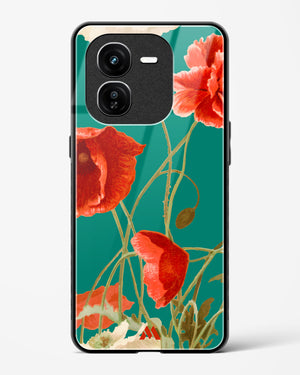 Vintage Poppy Field Glass Case Phone Cover (Vivo)