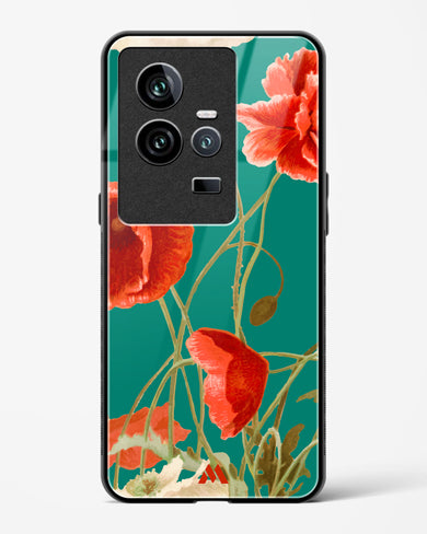 Vintage Poppy Field Glass Case Phone Cover (Vivo)