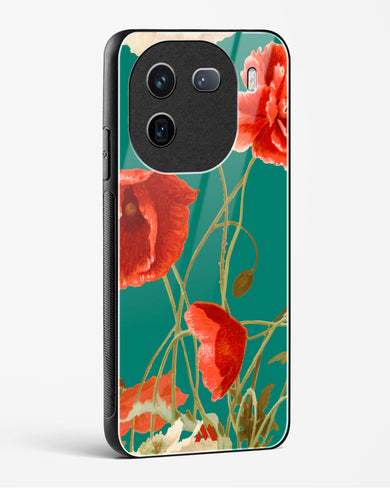 Vintage Poppy Field Glass Case Phone Cover (Vivo)