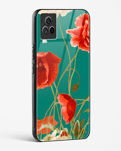 Vintage Poppy Field Glass Case Phone Cover (Vivo)