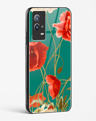 Vintage Poppy Field Glass Case Phone Cover (Vivo)