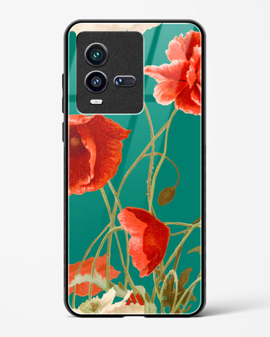 Vintage Poppy Field Glass Case Phone Cover (Vivo)