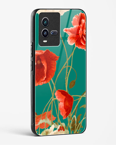 Vintage Poppy Field Glass Case Phone Cover (Vivo)