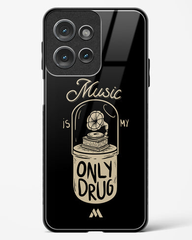 Music the Only Drug Glass Case Phone Cover (Motorola)