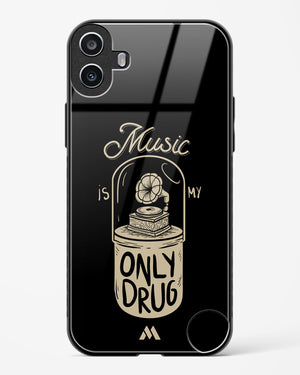 Music the Only Drug Glass Case Phone Cover (Nothing)