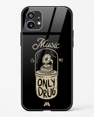 Music the Only Drug Glass Case Phone Cover (Nothing)