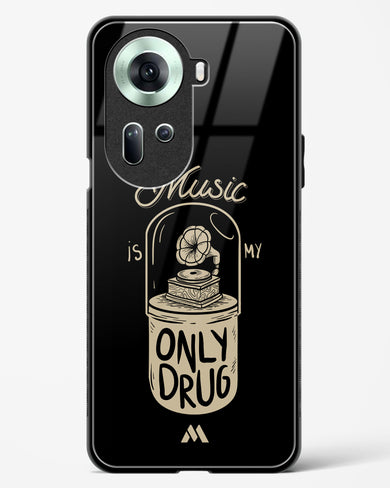 Music the Only Drug Glass Case Phone Cover (Oppo)