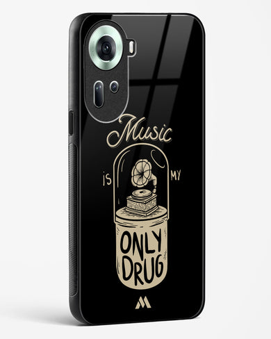 Music the Only Drug Glass Case Phone Cover (Oppo)