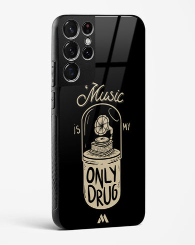 Music the Only Drug Glass Case Phone Cover-(Samsung)