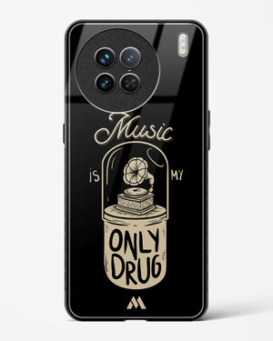 Music the Only Drug Glass Case Phone Cover-(Vivo)