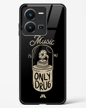 Music the Only Drug Glass Case Phone Cover-(Vivo)