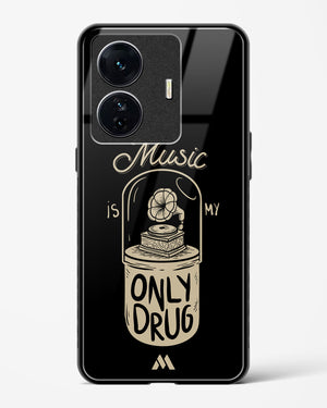 Music the Only Drug Glass Case Phone Cover-(Vivo)