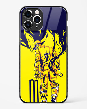 MS Dhoni Greatest Finisher Glass Case Phone Cover (Apple)