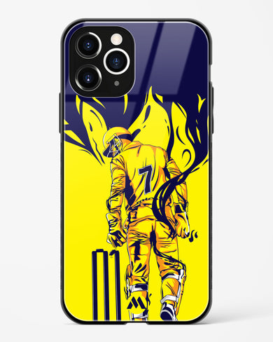 MS Dhoni Greatest Finisher Glass Case Phone Cover (Apple)