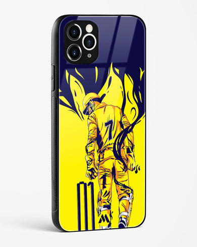 MS Dhoni Greatest Finisher Glass Case Phone Cover (Apple)