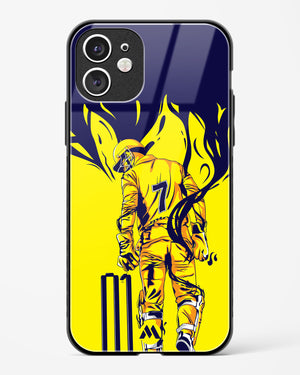 MS Dhoni Greatest Finisher Glass Case Phone Cover (Apple)