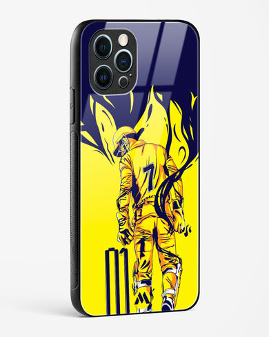 MS Dhoni Greatest Finisher Glass Case Phone Cover-(Apple)