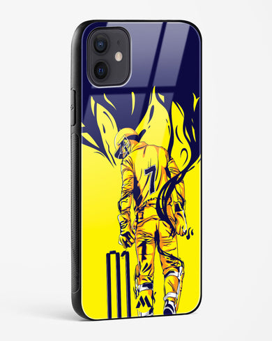 MS Dhoni Greatest Finisher Glass Case Phone Cover (Apple)