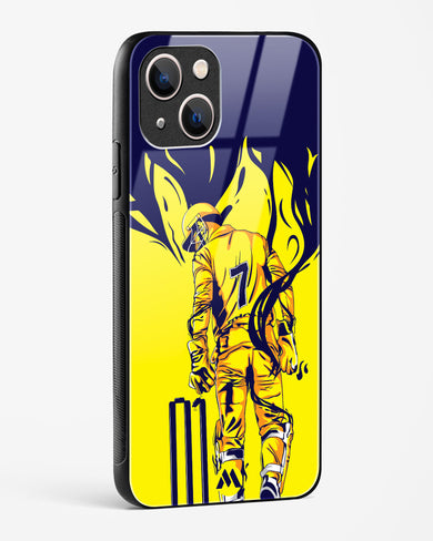 MS Dhoni Greatest Finisher Glass Case Phone Cover (Apple)