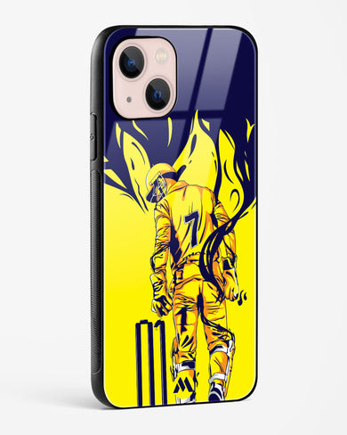 MS Dhoni Greatest Finisher Glass Case Phone Cover (Apple)