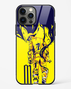 MS Dhoni Greatest Finisher Glass Case Phone Cover (Apple)