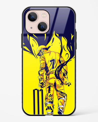 MS Dhoni Greatest Finisher Glass Case Phone Cover (Apple)