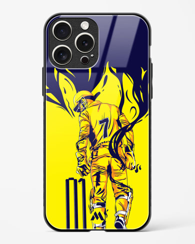 MS Dhoni Greatest Finisher Glass Case Phone Cover-(Apple)