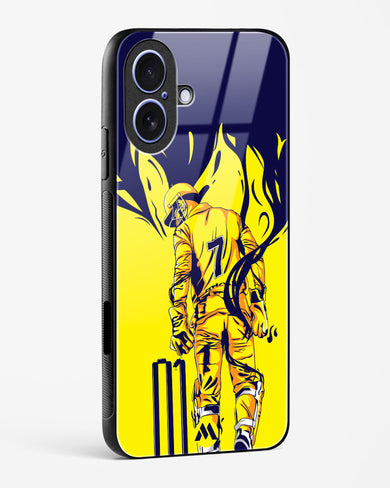 MS Dhoni Greatest Finisher Glass Case Phone Cover (Apple)