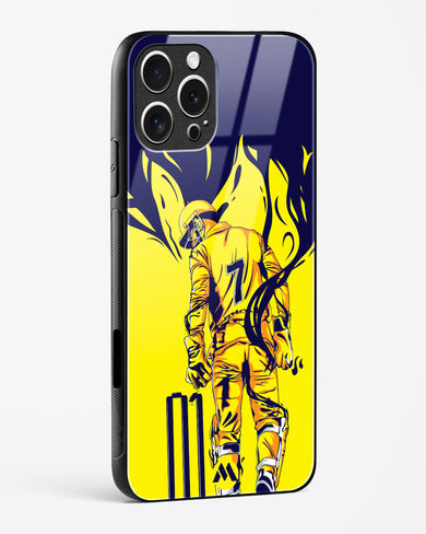 MS Dhoni Greatest Finisher Glass Case Phone Cover (Apple)