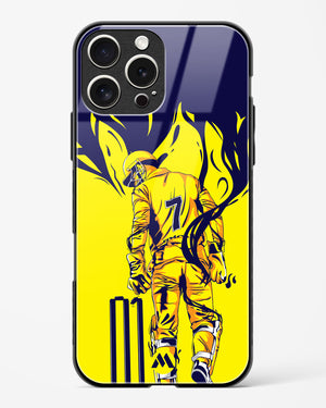 MS Dhoni Greatest Finisher Glass Case Phone Cover (Apple)