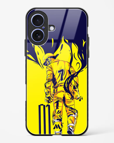 MS Dhoni Greatest Finisher Glass Case Phone Cover (Apple)