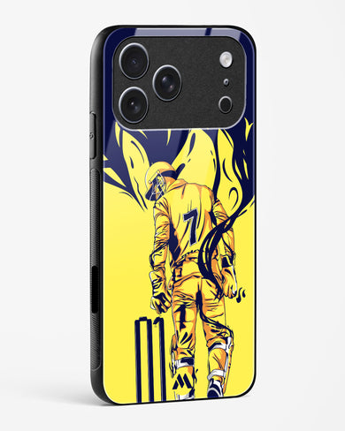 MS Dhoni Greatest Finisher Glass Case Phone Cover (Apple)