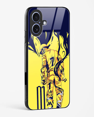 MS Dhoni Greatest Finisher Glass Case Phone Cover (Apple)