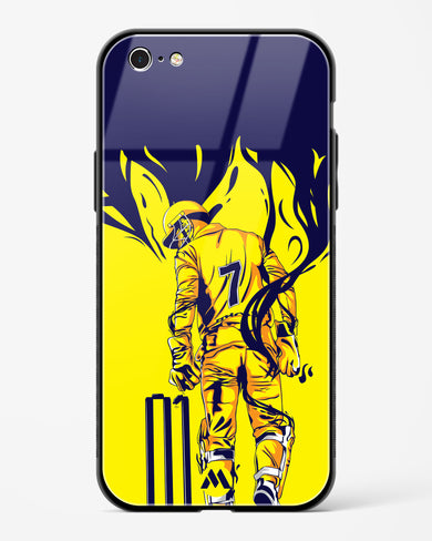 MS Dhoni Greatest Finisher Glass Case Phone Cover-(Apple)