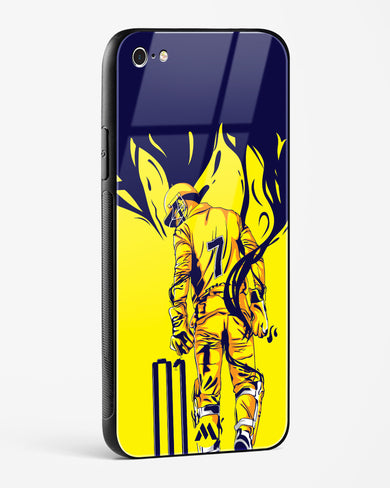 MS Dhoni Greatest Finisher Glass Case Phone Cover (Apple)