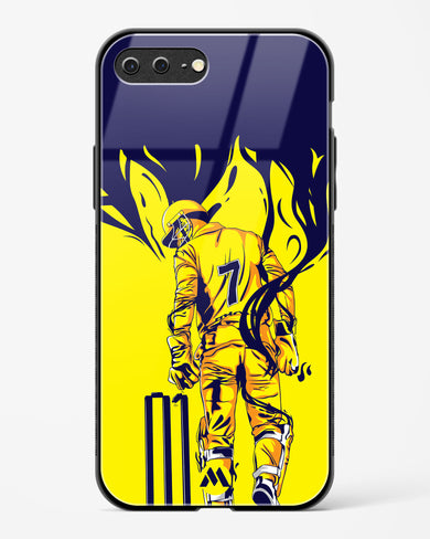 MS Dhoni Greatest Finisher Glass Case Phone Cover-(Apple)