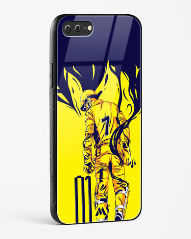 MS Dhoni Greatest Finisher Glass Case Phone Cover-(Apple)