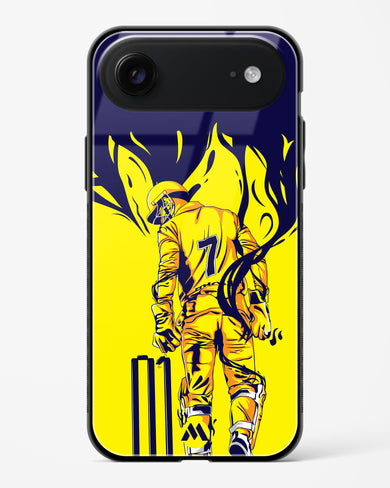 MS Dhoni Greatest Finisher Glass Case Phone Cover (Apple)