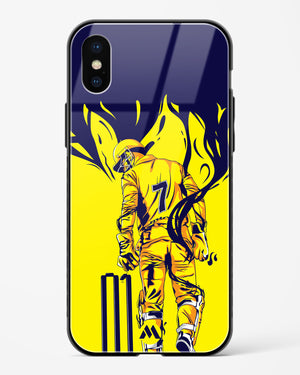 MS Dhoni Greatest Finisher Glass Case Phone Cover (Apple)