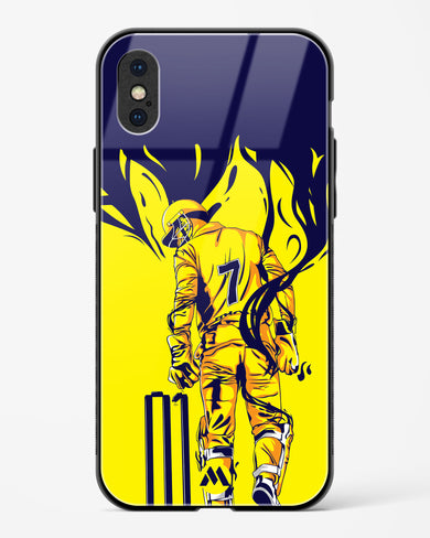 MS Dhoni Greatest Finisher Glass Case Phone Cover (Apple)